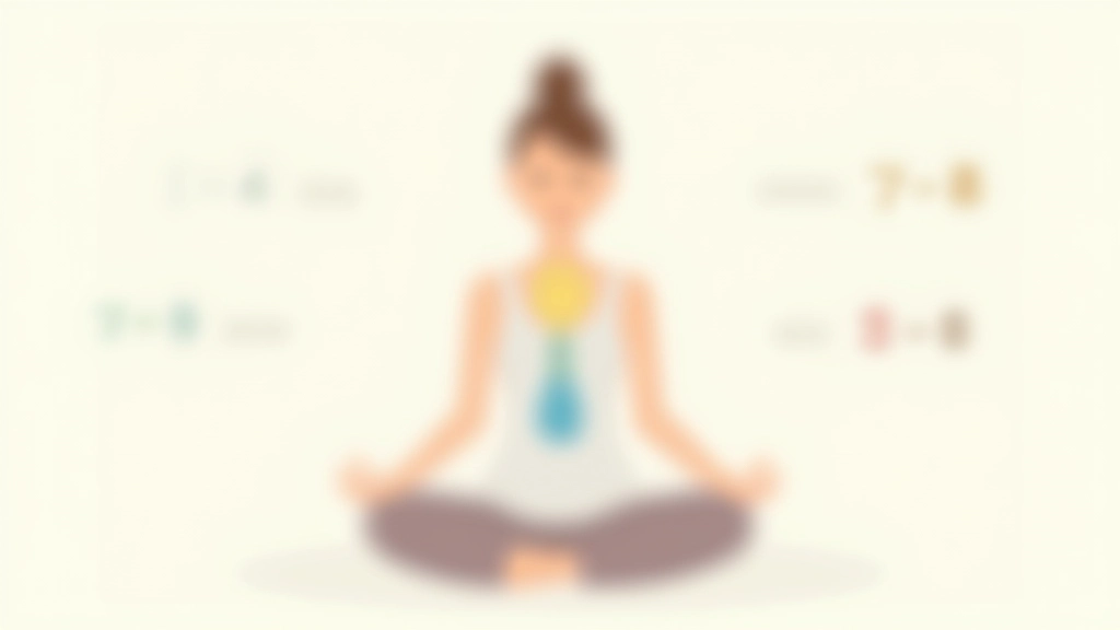 Infographic met de vier-zeven-acht ademhalings cyclus met nummers en pijlen